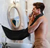 Beard Bib Shaving Fashion Apron tool Catcher Solid Color Hair Clippings Waterproof men Bathroom Cape Cloth CLS209-ZWL