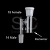 New Glass Reclaim Catcher Adapter 14mm 18mm weibliche Glas -Reclaimer -Adapter Aschefänger für Öl Rig Quarz Banger DAB Rig Wasser Bongs