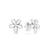 Blanc Marguerite Fleur Boucle D'oreille Authentique En Argent Sterling Mignon Femmes Parti Bijoux Ensemble Boîte D'origine Pour pandodra petite amie Cadeau Boucles D'oreilles