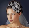 Novo casamento nupcial cristal strass prata rainha headbands tiara headpiece princesa acessórios de cabelo concurso baile varejo jóias273q