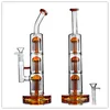New Arrival Orange Triangle Arm Tree Perc Hookah Bong Bent Neck Glass Bongs Dab Rig Smoking Bubbler Oil Rigs 14mm Joint Bowl