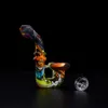 Bongo de silicone com tigela de vidro 5.3 polegada Mini Silicone Tube Cera Dab Rigs Hookah Tubulações Misturadas