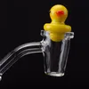 Cone Banger Duck Duck UFO CASK CAP DOMIDEIMSE 100% Quartz Bangers Nails 10mm 14mm 18mm Kobiet samiec do szklanych Bongs