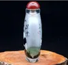 Chiński Handmade Wewnątrz Malowane Bambusowe i Panda Szklana butelka Stabuff Skaff