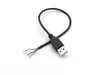 50PCS USB 2.0 Type Male TO 4 Pin 4 wire data and charge cable cord for DIY