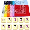 55 * 54cm Bandanas Cowboy Bandana Handkerchiefs Paisley Imprimir Cabeça Cachecol Acessórios De Moda