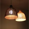 Современная деревянная люстра в японском стиле, абажур из ротанга, плетеный подвесной светильник, ресторан, бар, магазин, домашняя люстра из ротанга 285M