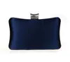 High Quality Navy Blue Ladies Wedding Evening Bag Clutch handbag Bride Party Mini Makeup Bag Mujer Bolso 03860 Y201224