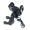 Universal Motorcycle Rower Rowerbar Mount Holwith USB Carhder Ger dla telefonu komórkowego GPS