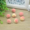 Wholesale- 30pcs Cheap Mini Peach Foam Artificial Fake Fruit Vegetable For Home Wedding Decoration Cognitive Toy Dining Table Decoration