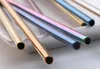 304 Stainless Steel Straws Reusable Straight Bent Metal Drinking Straw Reusable Drinking Straws kitchen bar straw KKA6510