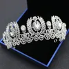 Luxury Baroque Queen Crystals Wedding Crowns Bridal Tiaras Diamond Jewelry Rhinestone Headpieces Cheap Hair Accessories Pageant Ti208p