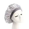 Nouveau Musulman Mme Simulation Soie Couleur Unie Turban Chapeau Chapeaux Bonnet Bonnet De Couchage Bonnet De Chimiothérapie Tête Wrap Couvre Cheveux Accessori219Z