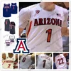 Personnalisé Arizona Wildcats 2020 Basketball Rouge Bleu Marine Blanc 0 Josh Vert 1 Nico Mannion 22 Zeke Nnaji Hommes Jeunesse Kid Jersey 4XL