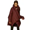 Abrigo abajo de las mujeres invierno ropa solidez de la ropa larga parkas con capucha parkas boutique Outwear GreatCoat Fashion Fashion Cape suelto de alta calidad Abrigos irregulares