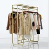 Clothes store hanger Bedroom Furniture display rack Double-row parallel bars floor-to-floor women's cloth shop shelves Nordic simple clothing in the islan