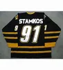 Maglia Sarnia Sting 91 Steven 17 Martin Stamkos 94 Alex Galchenyuk 10 Nail Yakupov Maglia da hockey giovanile da donna da uomo