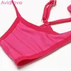 Conjuntos de Bras Avidlove Sexy Set T-Back Aberto Bra Sex Shop Lingerie Strap Adjustable Hollow out underwear