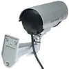 Telecamera IR CCD di sicurezza CCTV fittizia multifunzionale con luce lampeggiante a LED rossa per sorveglianza interna / esterna