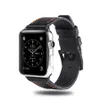 Mode lyxigt läder kolfiberrem för Apple Watch Series Ultra 8 7 6 5 4 3 2 1 Buckle Watchband för IWatch 38 42 40 44 45 49 41 49mm Buckle Watch Band