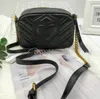 2019Classic Leather Lady Messenger Bags Fashion Love heart V Wave Pattern Satchel Women designer Shoulder Bag Chain Handbag Purse 20CM bb1