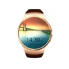 KW18 Smart Watch Full Screen Rounded Bluetooth Reloj Inteligente SIM Card Wristwatch Heart Ret Monitor Clock Mic Armband för iOS Android