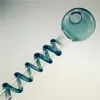 QBSOMKホットセールPyrex Glass Oil Berner Pipes 5.5インチガラスパイプ7色ストレートオイル喫煙ガラス