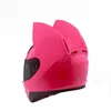 Nitrinos Motorradhelm Vollgesicht mit Katzenohren Pinkfarbe Persönlichkeit Cat Helm FODE MOTORBIKE HELTE SRME M LXL XXL7516676