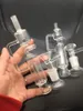 Mini tubo romo de agua de 14 mm, mini bong de plataforma petrolera de vidrio reciclado portátil barato con tazón de tabaco