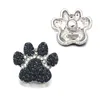 Luwellever Cat Paw Component W465 Crystal 18mm Metal Snapボタン用ブレスレットネックレス交換可能なジュエリー女性アクセサリーFI5659761