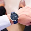 Dom Casual Sport horloges voor mannen blauw topmerk luxe lederen pols horloge man klok mode luikspolspola m-511265p