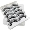 3D False Eyelashes 5 par naturlig lång tjock professionell smink för ögon stora fransar handgjorda