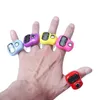 Digital Hand Tally Counte Digital LCD Electronic Finger Hand Ring Knitting Row Tally Counter Random Color