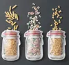 wholesale Plastic Mason Jar Shaped Food Container Safe Storage Bags Reusable Eco Friendly Snacks Bag SN239