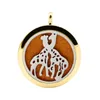 Ze stali nierdzewnej Hollow Giraffe Box Akcesoria Aromatherapy Essential Oil Charm Wisiorek