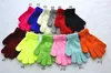 Hiver mignon garçons filles gants couleur unie doigt point extensible tricot mitaines enfants gants tricot gant chaud enfants garçons filles mitaines 6-11 ans YD03