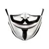 10pcs Breathable Halloween Digital Printing Mask 2 Layers Adult Masquerade Party Joker Face Masks Reusable Anti-fog Cosplay Mascherine