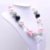 Designable Kid Chunky Necklace&Bracelet Set Newest Fashion Children Girl Toddler Bubblegum Chunky Bead Necklace Jewelry Set