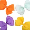 4.5''CUTE Sécurité Bowknot Solid Bowknot Bow Cheveux Cravate Sweet Cravate Capuche Capuche Cheveux Coupes d'enfants Accessoire de cheveux 047