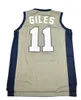 Homens homens personalizam qualquer nome qualquer número Younth Custom xxs-6xl Cam'ron Giles High School Basketball Jersey