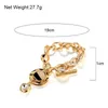 ALLYES Crystal Leopard Charms Chain Bracelets for Women OT Clasps Gold Shell Bracelets Fashion Jewelry Femme Accessories