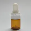 500pcs / lot mode 2ml Mini Amber Glasflaska med rent glasdroppar Essential Oil Mini Injektionsflaskor via FedEx Gratis frakt