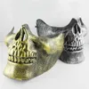 Maska karnawałowy przerażający szkielet czaszki do palenia dolna połowa twarzy maska ​​wojowników maska ​​ochronna na halloweenowe maski 5657788