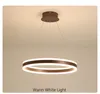 간단한 현대 LED 서클 샹들리에 현대 조명 식당 아크릴 링 펜 던 트 조명 빛 Lustre 램프 거실 40cm 60cm 80cm