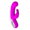 토끼 진동기의 USB 충전식 여성 자위 섹스 장난감을 가진 여자 (12) 속도 G 반점 마사지로드 섹스 제품
