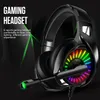 Voor PS4 Gaming Lichtgevende LED-hoofdtelefoon 4D Stereo RGB Marquee Oortelefoon Headset met Microfoon voor Xbox One / Laptop / Computer Tablet Gamer A20