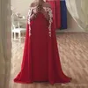 Czerwony granatowy Dubaj Arabski Arabski Nowy przybycie w rozmiarze Suknie wieczorowe z okładami koronkowe zakładki Długość podłogi sukienka wieczorna