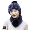 Женские зимние шарф шарф шляпы устанавливают настоящий рекс теплый мех кролика с высокой эластикой