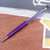 20 Kolor Crystal Ballpoint Długopis Kreatywny Pilot Stylus Dotykowy Pióro Pisanie Papiernicze Biurowe Długopis Długopis Tusz Czarny Niebieski Czerwony