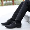 Best sell celebrity style black men shoes lace-up buckles cusp shoes dress shoes men's casual groom party wedding shoes